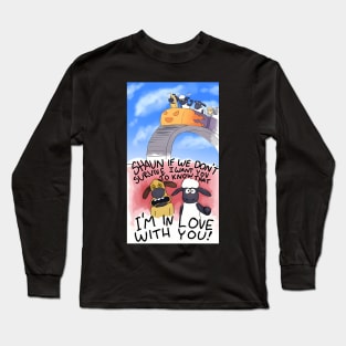 Vintage Sheep TV Series Cartoon The Shaun Long Sleeve T-Shirt